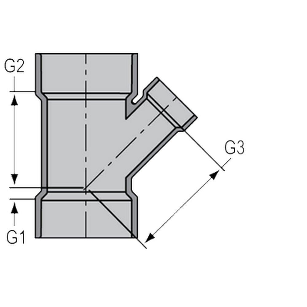 Spears&reg; Manufacturing Company Grey Hub CPVC Wye 