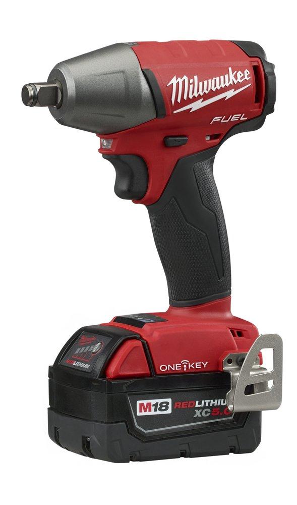 Milwaukee&reg; Red Compact Impact Wrench with Friction Ring Kit 