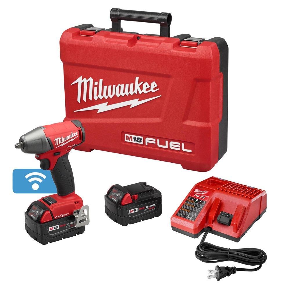 Milwaukee&reg; Red 2500 RPM Impact Wrench with Friction Ring Kit 