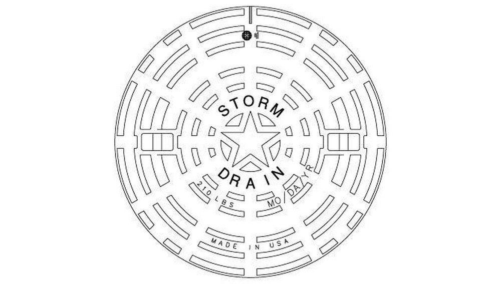 EJ Cast Iron Manhole Cover Only 