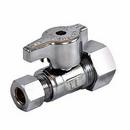 1/2 in x 3/8 in Lever Handle Straight Supply Stop Valve in Chrome Plated