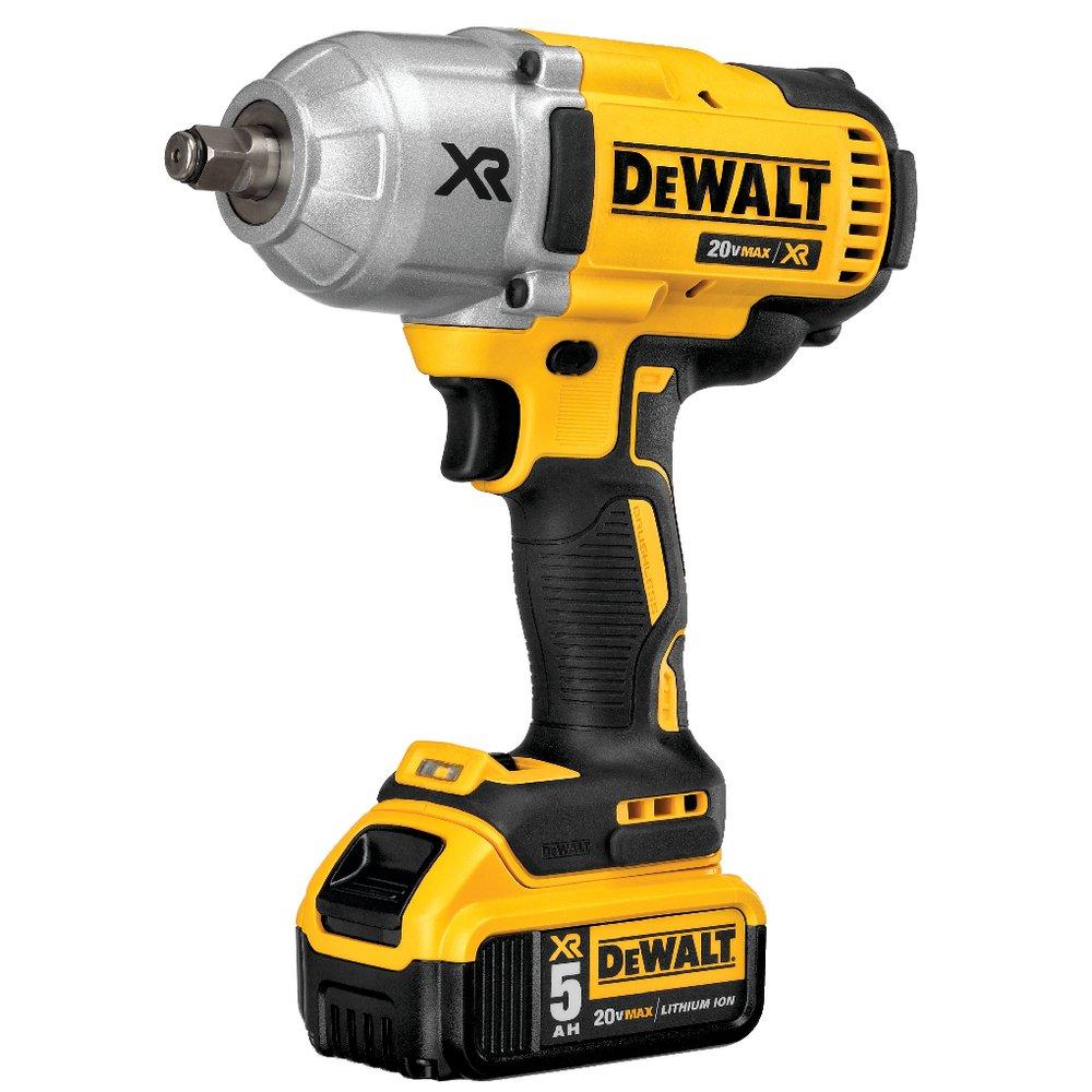 DEWALT Yellow Impact Wrench with Hog Ring 