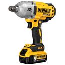 DEWALT Yellow 20V High Torque Impact Wrench Kit with Hog Ring 