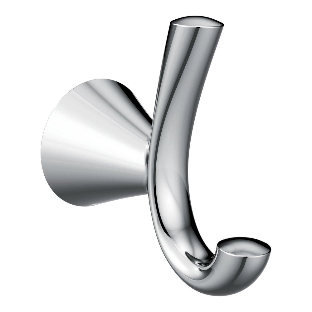 Moen Polished Chrome 2 Robe Hook 