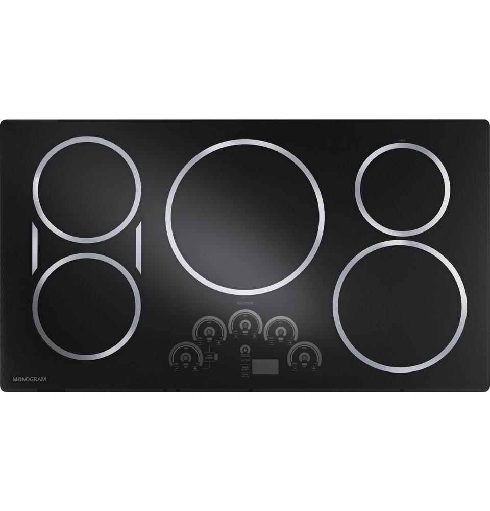 Monogram&reg; Black Graphite 5 Burner Induction Cooktop 