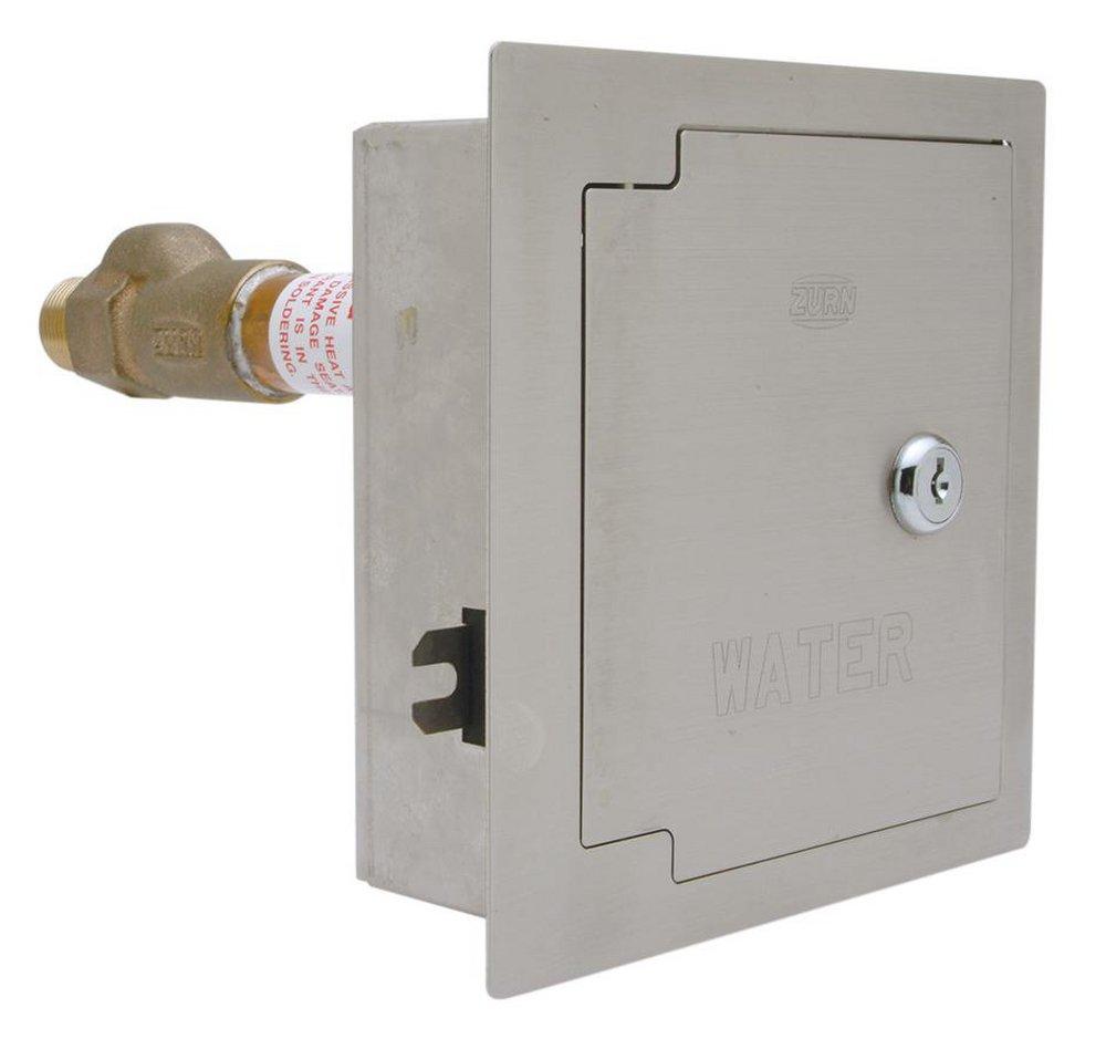 Zurn Chrome Plated Chrome Plated Female Solder and MPT x MGHT Wall Hydrant 