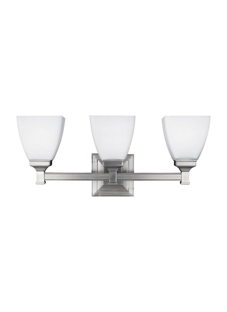 Feiss Satin Nickel 3-Light Vanity Fixture 