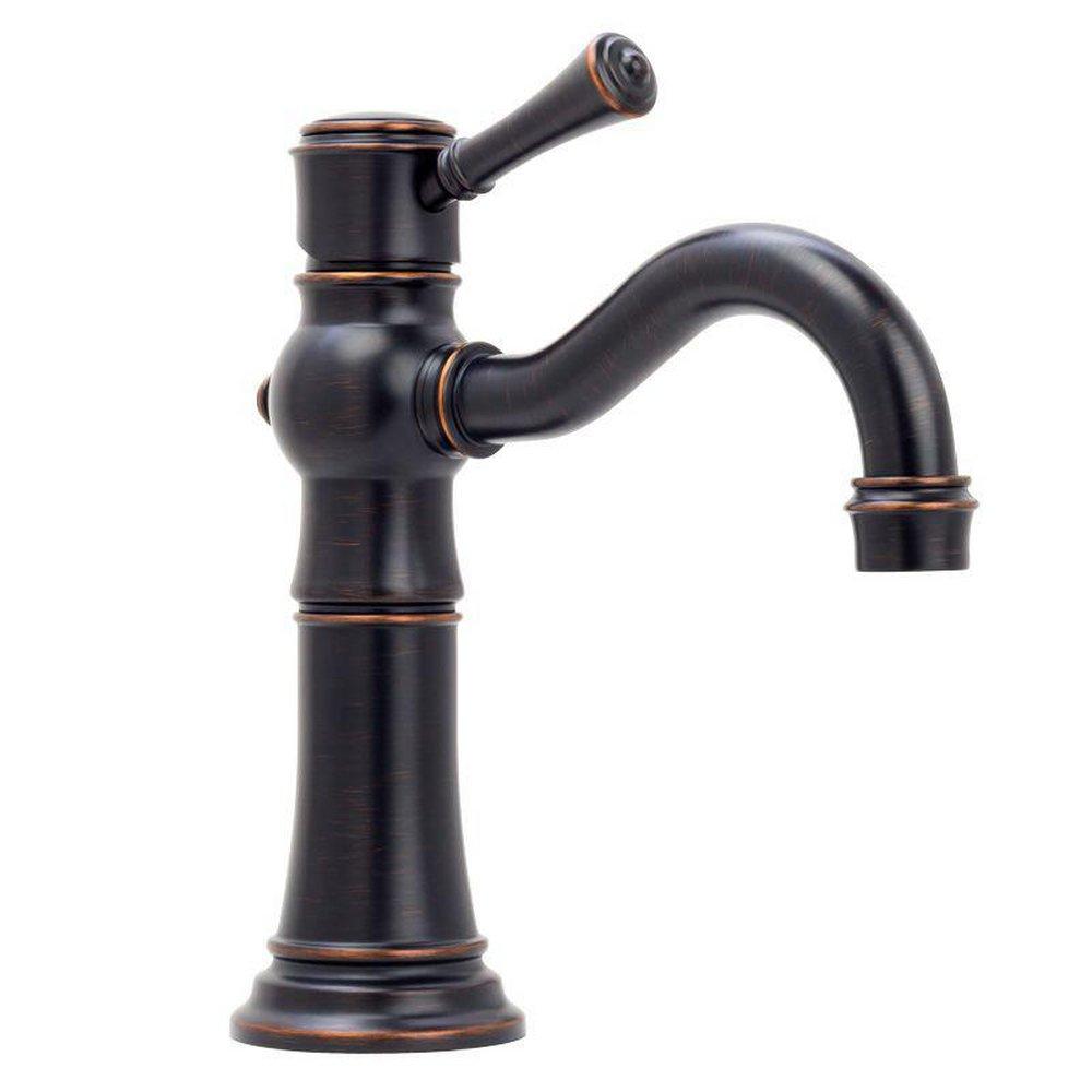 Miseno Oil Rubbed Bronze Single Handle Centerset Bathroom Sink Faucet Lever Handle 