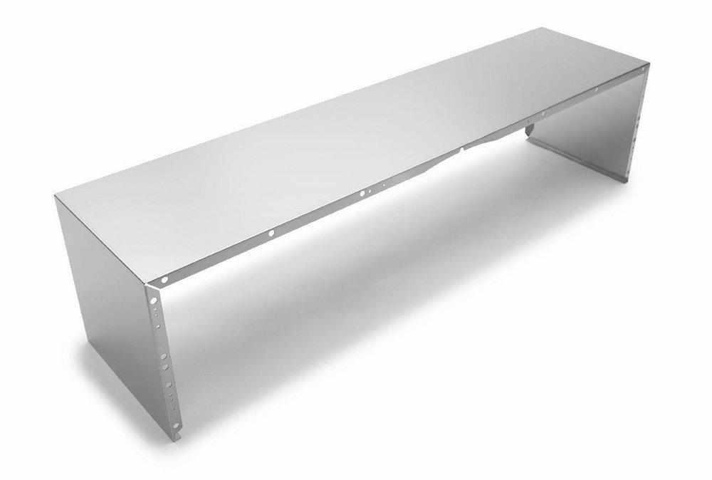 Whirlpool Stainless Steel Duct Cover for 48 in. Wall Mount Range Hood in Stainless Steel 