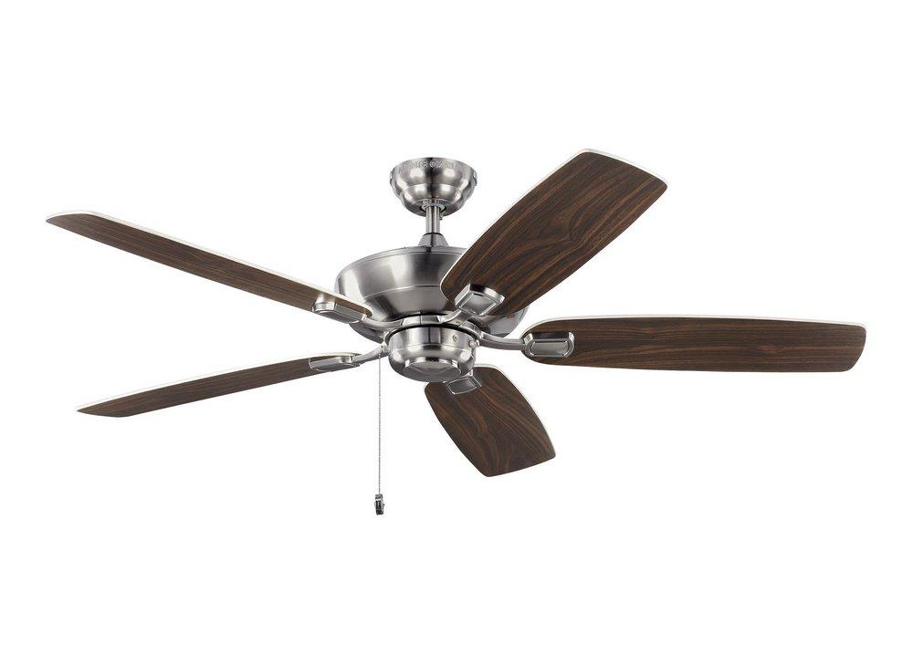 Visual Comfort & Co. Fan Brushed Steel 52 in. 5-Blade Ceiling Fan 