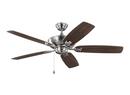 Visual Comfort & Co. Fan Brushed Steel 52 in. 5-Blade Ceiling Fan 