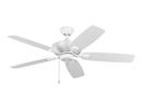 Visual Comfort & Co. Fan Matte White 52 in. 5-Blade Ceiling Fan 