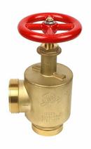 FNPT x Male Hose 2-1/2 in. Angle Hose Valve in Rough Brass