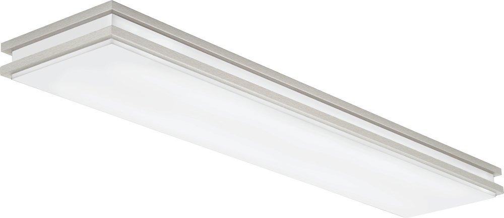 Lithonia Lighting Brushed Nickel 64W LED Flushmount Ceiling Fixture 