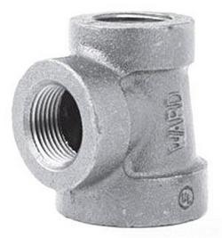 1 in. FNPT 125# Cast Iron Tee