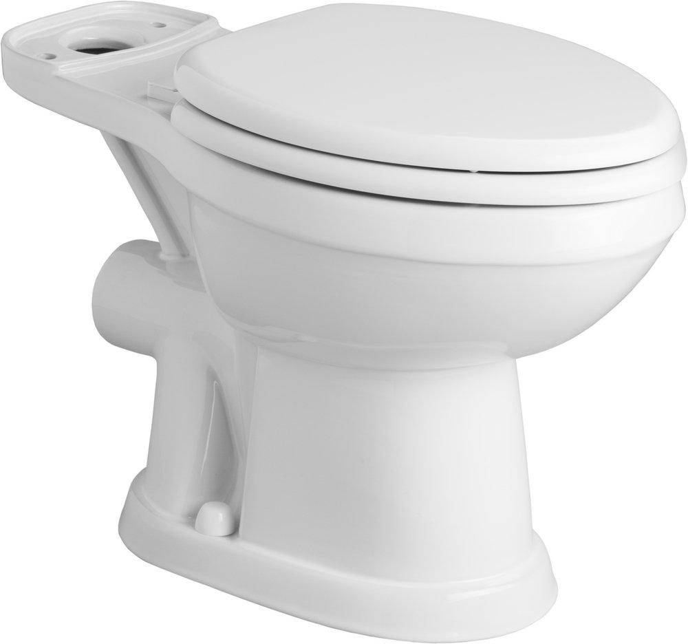 SFA SANIFLO White 1.28 gpf Elongated Floor Mount Two Piece Toilet Bowl 