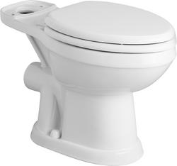 Elongated Toilet Bowl in White