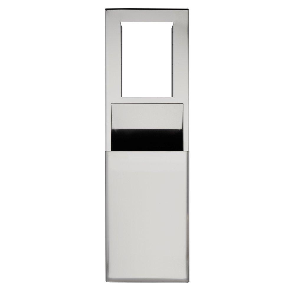 Georgia-Pacific Stainless Steel Recessed Trash Receptacle in Stainless Steel 