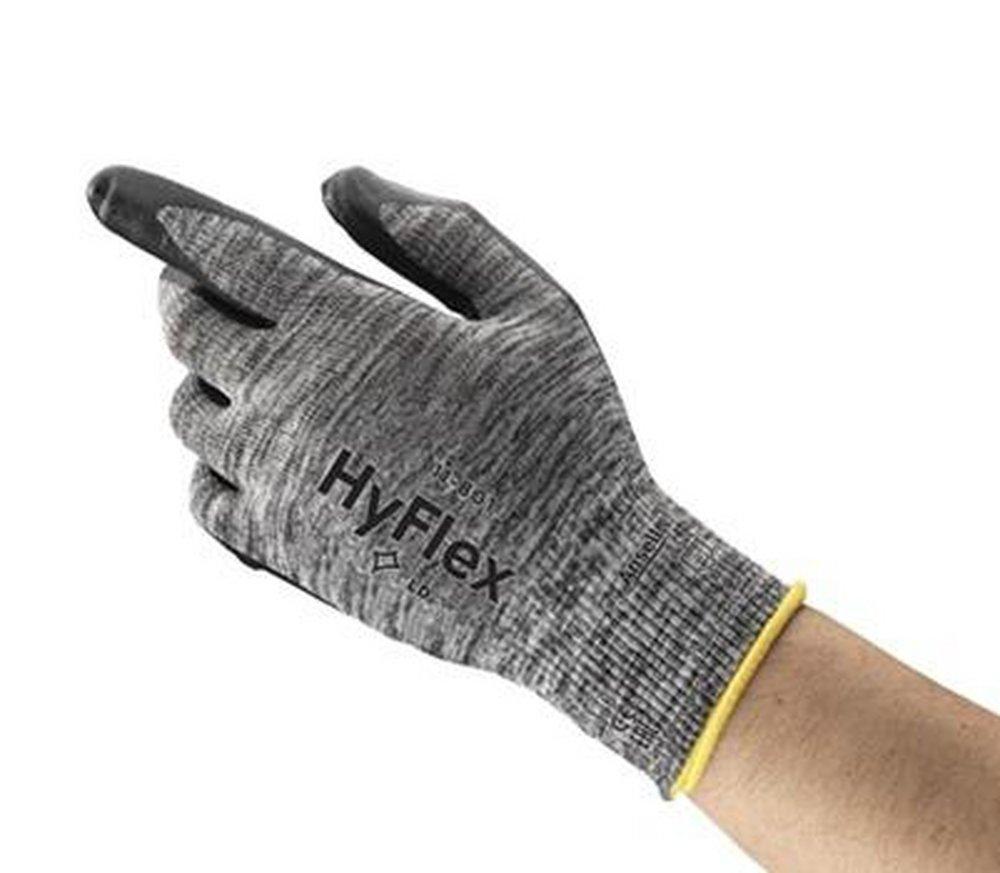 Ansell Occupational Healthcare Black Plastic Automotive and Chemical Reusable Gloves in Grey and Black 