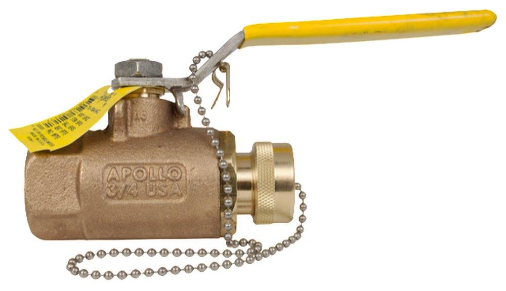 Apollo Valves Bronze Bronze Standard Port FNPT x GHT 600# Ball Valve 