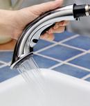 Pfister Polished Chrome Single Handle Pull Out Kitchen Faucet 