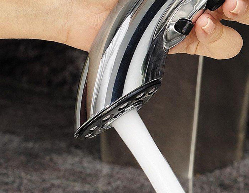 Pfister Polished Chrome Single Handle Pull Out Kitchen Faucet 