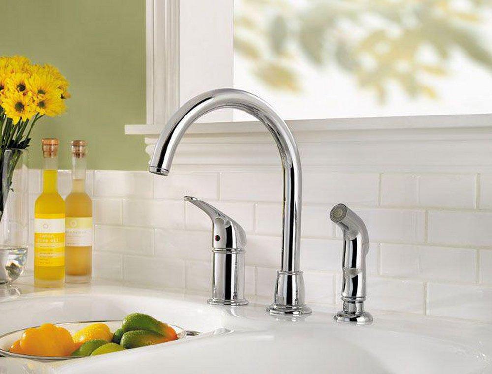 Pfister Polished Chrome Single Handle Kitchen Faucet 