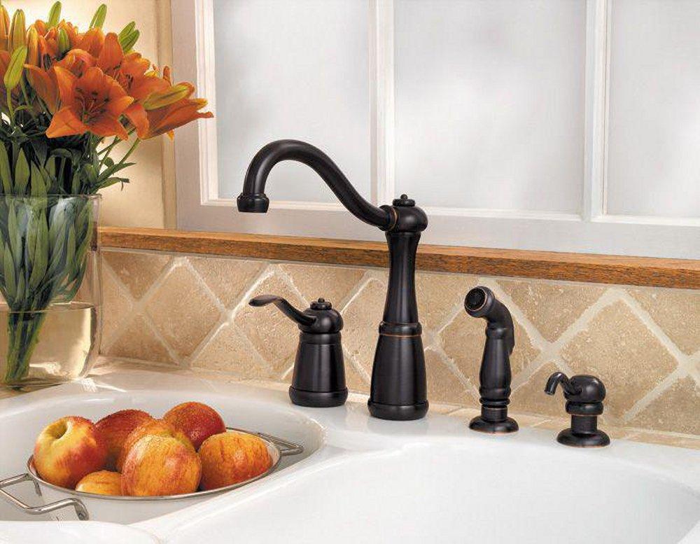 Pfister Tuscan Bronze Single Handle Kitchen Faucet 