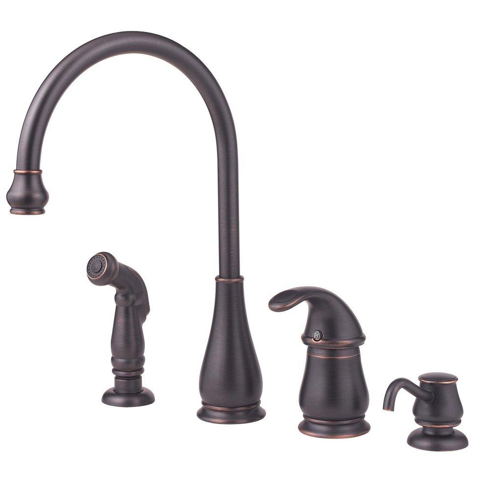 Pfister Tuscan Bronze Single Handle Kitchen Faucet 