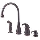 Single Handle Centerset Kitchen Faucet in Tuscan Bronze