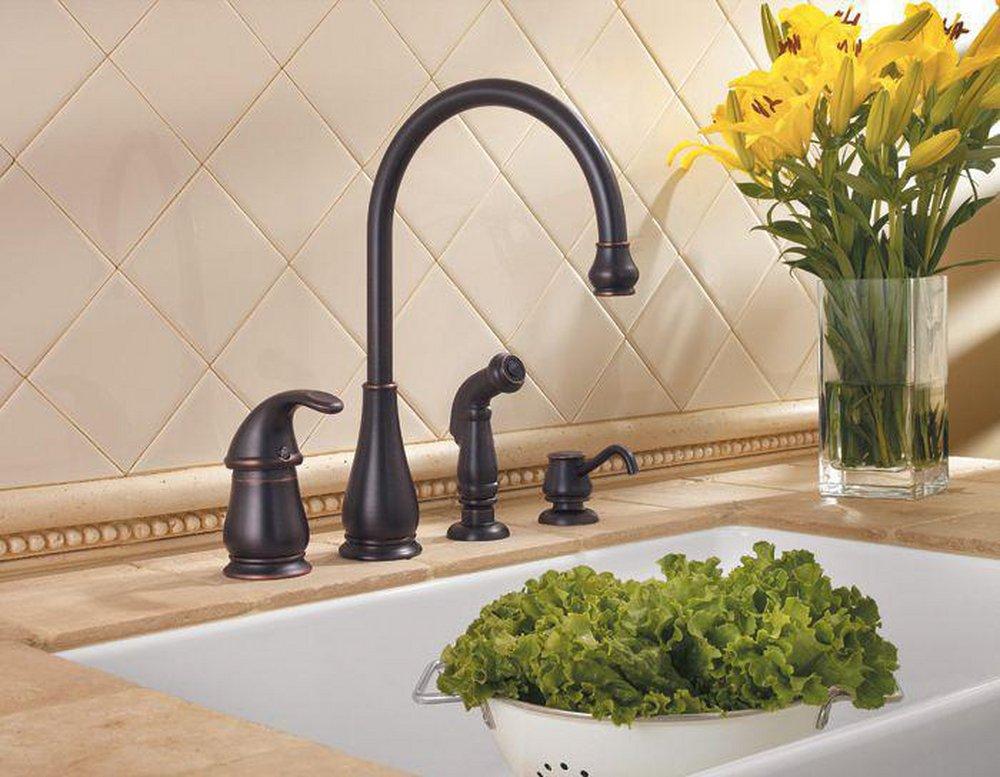 Pfister Tuscan Bronze Single Handle Kitchen Faucet 