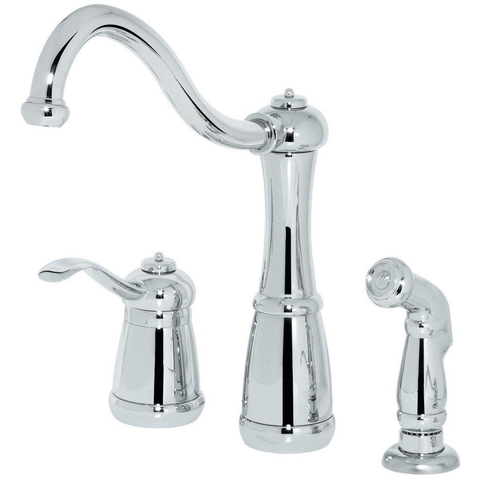 Pfister Polished Chrome Single Handle Kitchen Faucet 