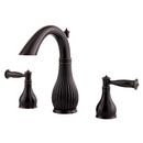 3-Hole Widespread Bath Faucet with Double Lever Handle and 5-1/32 in. Spout Reach in Tuscan Bronze