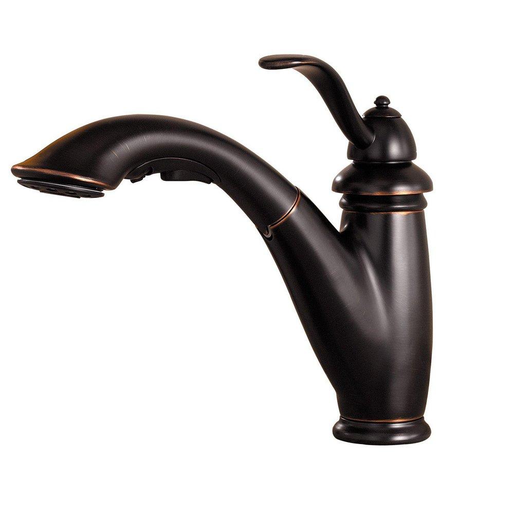 Pfister Tuscan Bronze Single Handle Pull Out Kitchen Faucet 