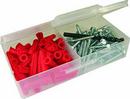 L.H. Dottie Red 5/16 in. Polyethylene Hex and Slotted Anchor Kit (Pack of 50) 