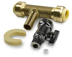 1/2 x 1/4 in. Copper Female Sweat x OD Compression PDQ™ Add-A-Line™ Valve Tee