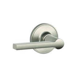 Non-Locking Closet Lever in Satin Nickel