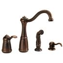 Single Handle Kitchen Faucet in Rustic Bronze