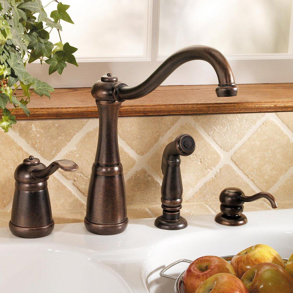 Pfister Rustic Bronze Single Handle Kitchen Faucet 