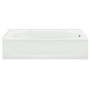 60 x 33 in. Rectangular Tub and Shower with Right Hand Drain in White