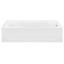 Bathcraft White 60 x 33 in. Rectangular Tub and Shower with Drain in White 