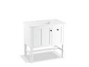 KOHLER Linen White 34-1/2 x 36 x 21-7/8 in. Single Basin Bathroom Vanity 