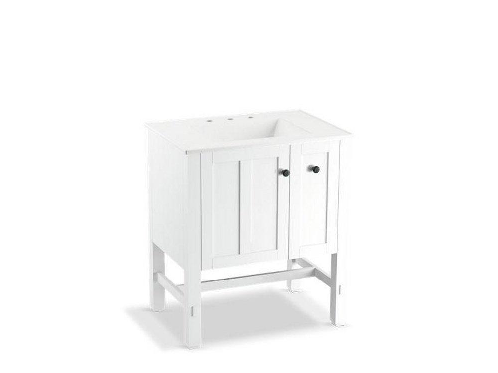 KOHLER Linen White Vanity with 1-Door and 2-Drawer 