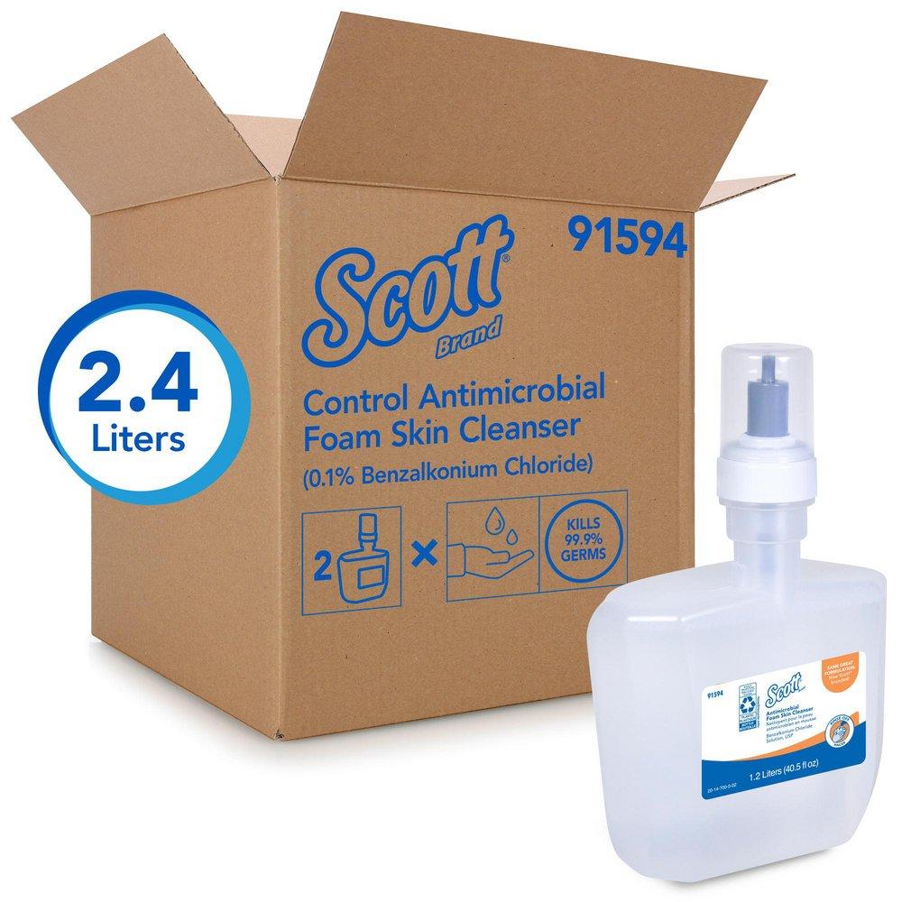 Scott&reg; Clear Antibacterial Foam Skin Cleanser (Case of 2) 