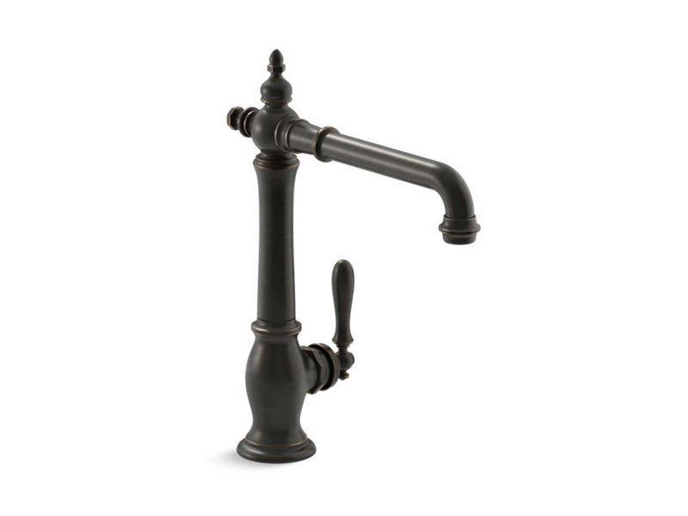 KOHLER Oil Rubbed Bronze Single Handle Kitchen Faucet 