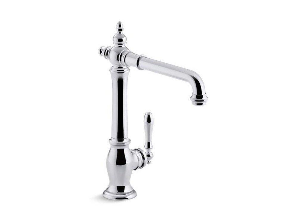 KOHLER Polished Chrome Single Handle Kitchen Faucet 