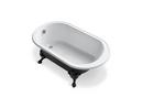 KOHLER White 66 x 36 in. Freestanding Bathtub 