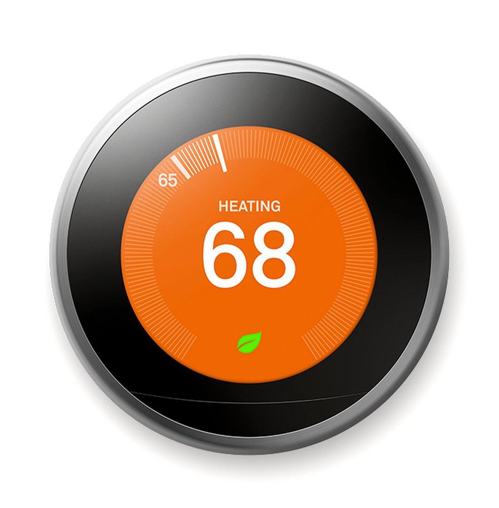 Google Stainless Steel Programmable Thermostat 