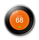 Google Stainless Steel Programmable Thermostat 