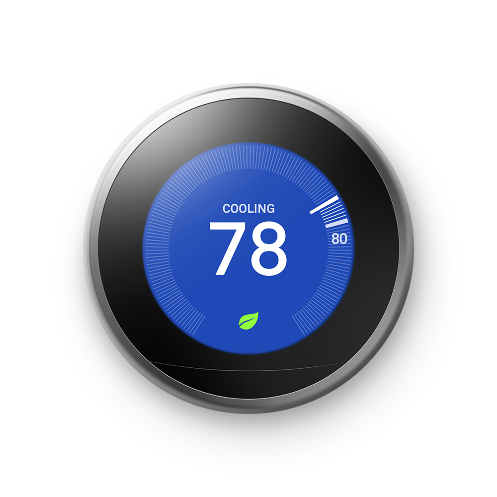 Google Stainless Steel 3rd Generation Thermostat 